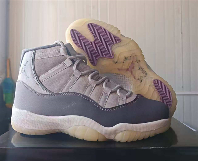 Men's Running weapon Air Jordan 11 Grey Shoes 124